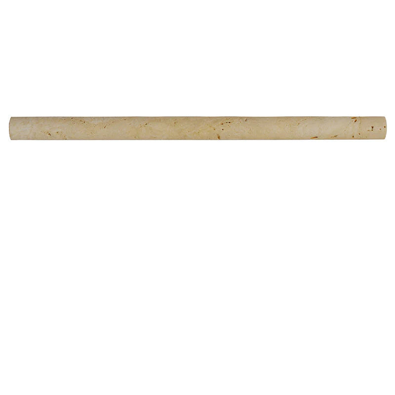 Ivory Travertine 1x12 Bullnose Liner.