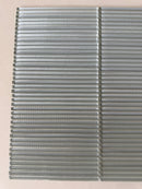 Lux Smoke 12x12 flutted glass mosaic wall tile by Roca, showcasing textured, smoky gray glass tiles for modern shower walls.