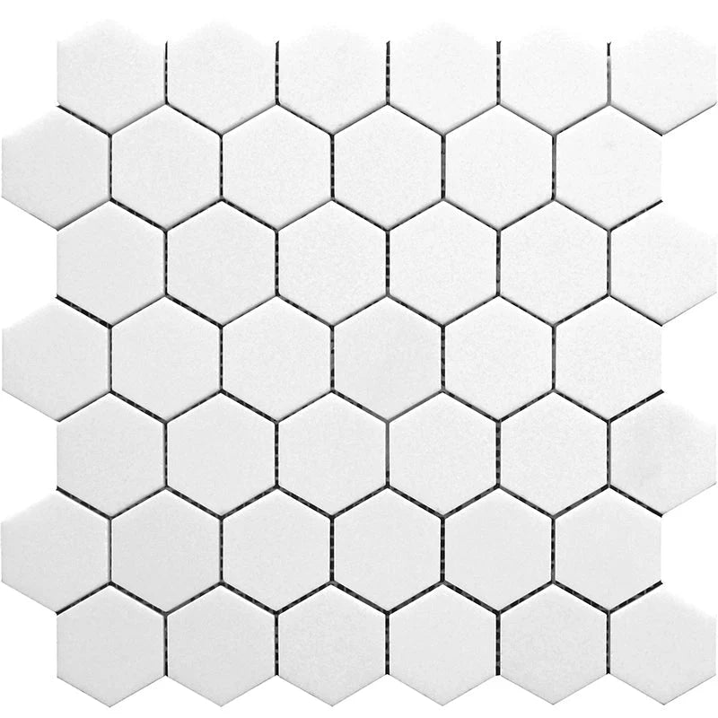 MYKONOS KATO Thassos Polished Mosaic Tile.
