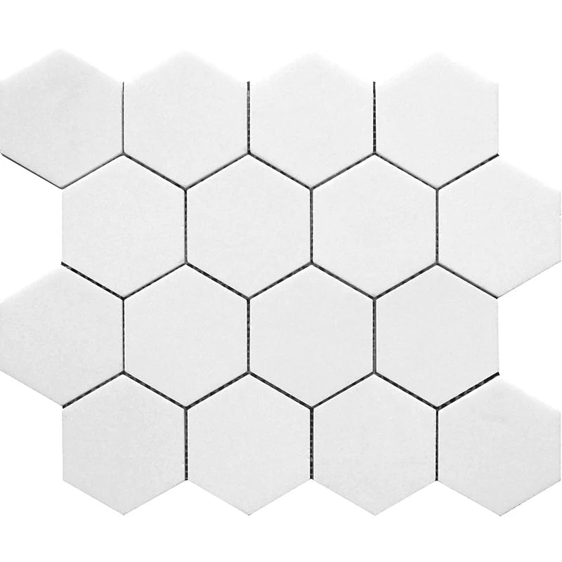 MYKONOS MATOYIANNI Thassos Polished Mosaic Tile.