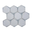 MYKONOS SIKINOS Dolomite/Leyte Blue/Thassos Mosaic Tile.