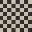 large format checkerboard marble tiles in luxury bathroom