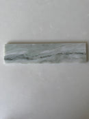Roca Rockart green marble brick tile, 2x10 natural stone floor tile with polished green marble pattern and smooth surface.