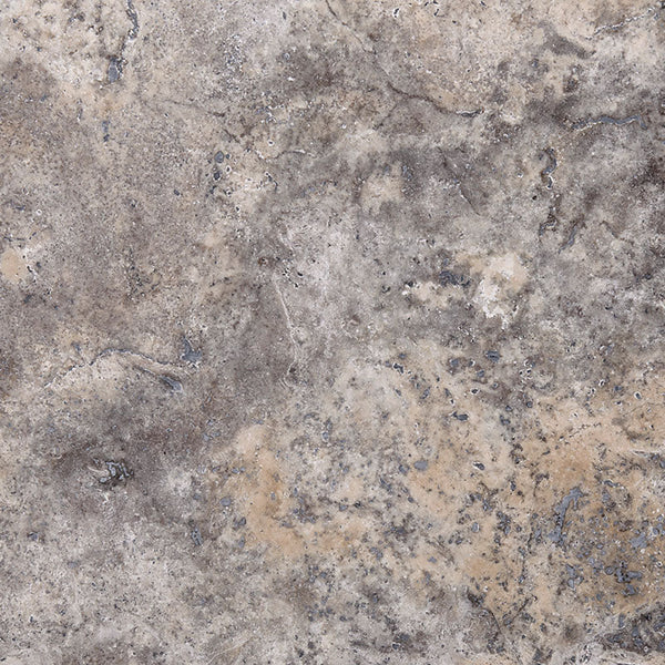 Silver Travertine 18x18 Tumbled Tile.