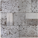 Full sheet of Soho Hill matte marble mosaic tiles by Mythology Tile, showcasing elegant grey and white marble pattern.