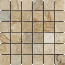 2x2 Tumbled Philadelphia Travertine Mosaic Tile.