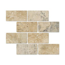 3x6 Tumbled Philadelphia Travertine Tile.