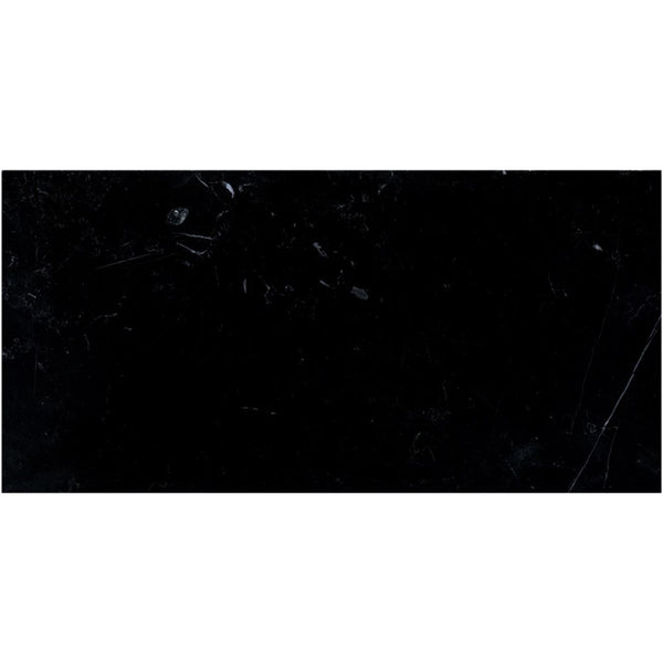 Nero Marquina Marble 12x24 Polished Tile.