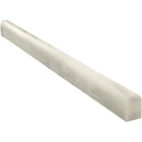 Asian Statuary (Oriental White) Marble 3/4x12 Pencil Liner Polished.