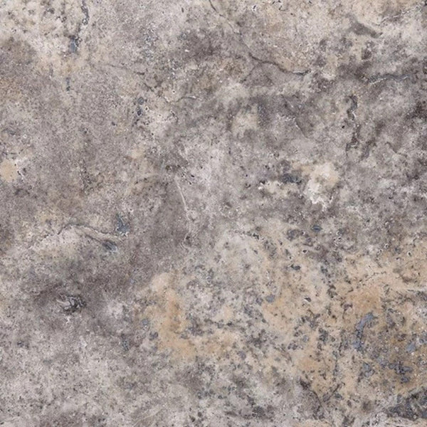 Silver Travertine 18x18 Filled and Honed Tile.