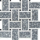 TORCELLO Terrazzo, Dolomite, Black Limestone Mix Mosaic Tile - stoneandtiledepot.com
