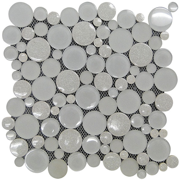 ALASKA GLACIER CRACKLE glass, ceramics Mosaic Tile.