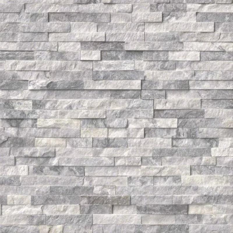 Alaska Gray 6x24 Stacked Stone Ledger Panel.