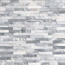 Alaska Gray Multi Finish 6x24 3D Stacked Stone Ledger Panel.