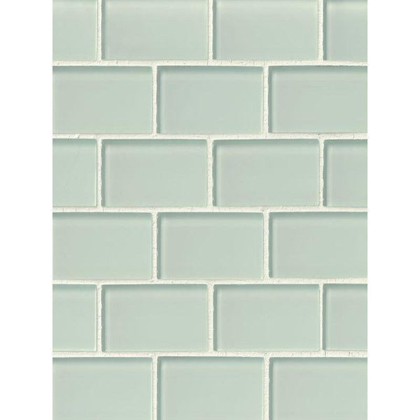 Arctic Ice 3x6 Subway Glass Mosaic Tile.