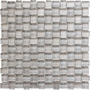 BALI BATIK WOODEN GRAY Glass Mosaic Tile.