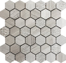 Bali Indi Wooden Gray Wooden Gray Mosaic Tile.