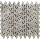 Bali Leaf Wooden Wooden Grey Mosaic Tile.