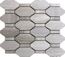 Bali Pacific Rim Wooden Gray Wooden Gray Mosaic Tile.