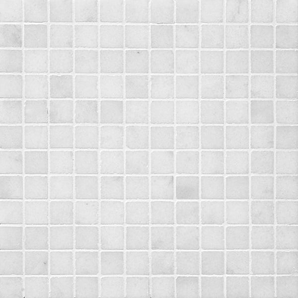 Bianco Caldo Marble 1x1 Polished Marble Mosaic Tile.