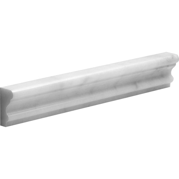 Bianco Caldo Marble 2x12 Polished Crown Molding.