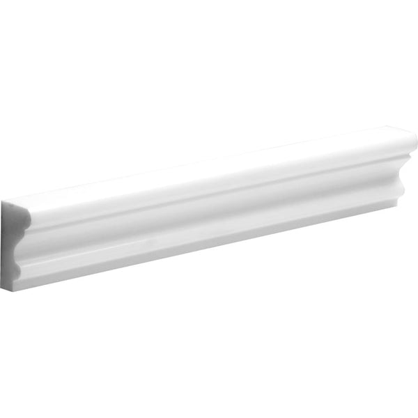 Bianco Lago 2x12 Honed Crown Molding.
