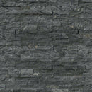 Glacial Black 6x24 Stacked Stone Ledger Panel.