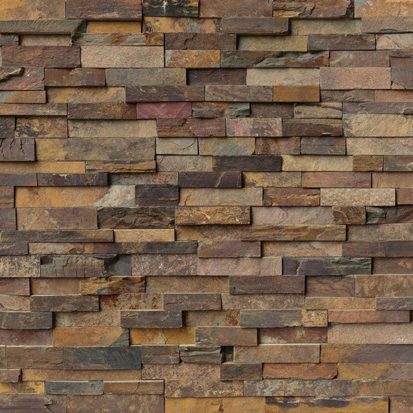 California Gold 6x24 Stacked Stone Ledger Panel.