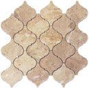 Cappuccino Marble Lantern Polished Mosaic Tile.