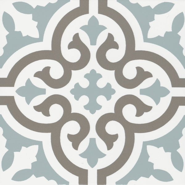 Casablanca Aqua 8x8 Porcelain Tile.