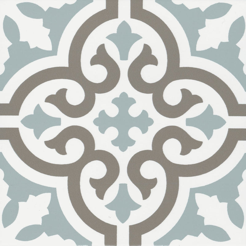 Casablanca Aqua 8x8 Porcelain Tile.