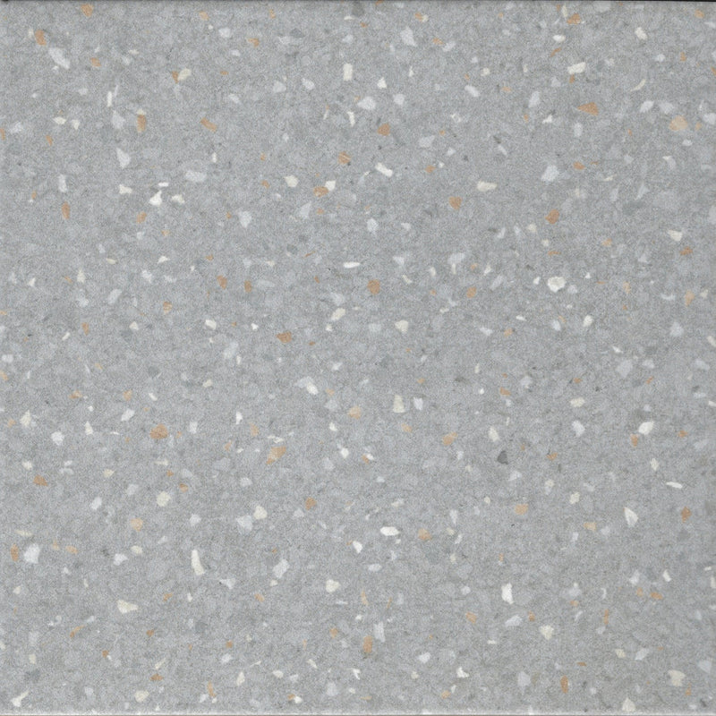 Casablanca Terrazzo Fun Gray 8x8 Porcelain Tile.