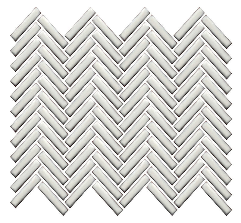 Cc Mosaics +antique White 12x12 Herringbone Porcelain Mosaic Tile.