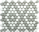 Cc Mosaics Gr&w Penny Round 9x10 Porcelain Mosaic Tile.