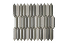 Cc Mosaics +mixed White, Tender Gray & Taupe 3d Picket Porcelain Mosaic Tile.