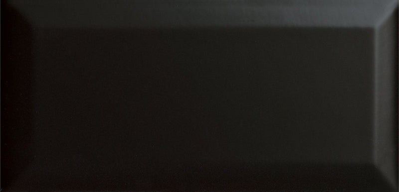 Cc Textures Black 4 1/4x10 Beveled Porcelain Tile.