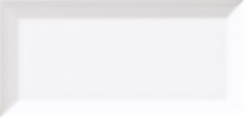 Cc Textures White Ice 3x6 Beveled Ceramic Wall Tile.