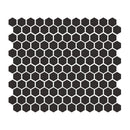 Charcoal 1″ Hexagon Glossy