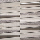 CITYSCAPE LAYERS GRAY glass, stone Mosaic Tile.