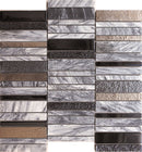 CITYSCAPE STAx BLUE glass/stone Mosaic Tile.