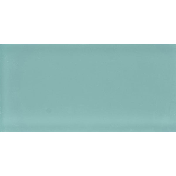 COLOR PALETTE AQUA MATTE 3x6 glass Mosaic Tile.
