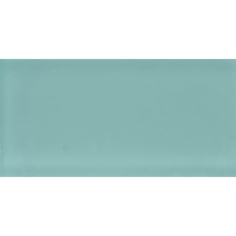 COLOR PALETTE AQUA MATTE 3x6 glass Mosaic Tile.