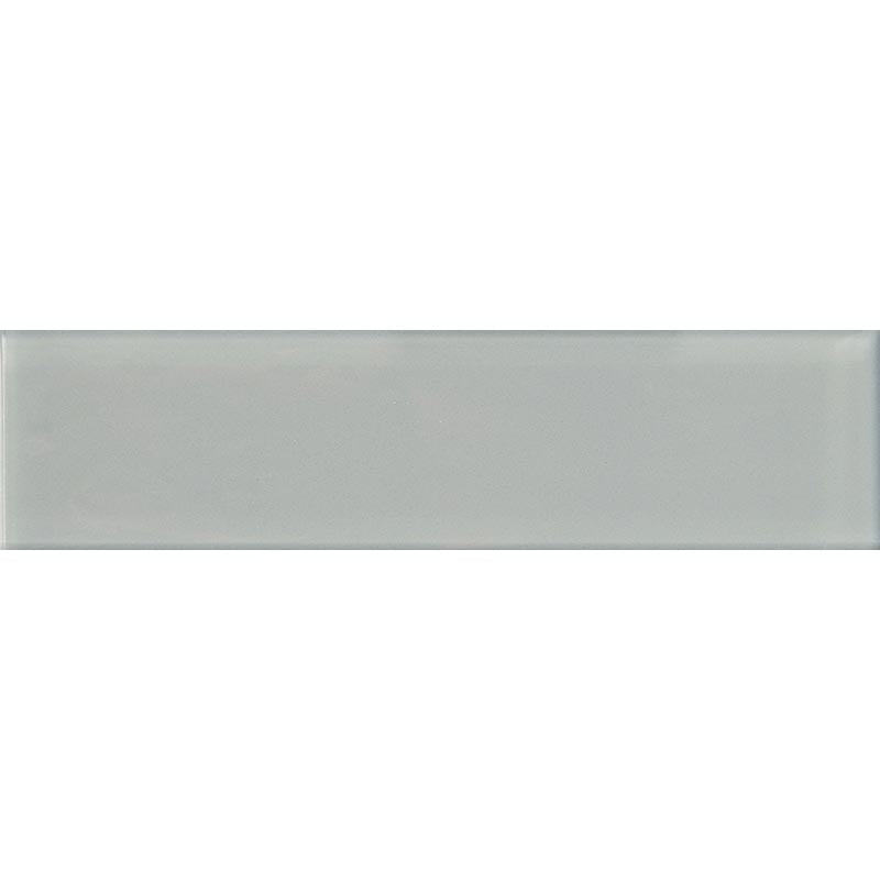 COLOR PALETTE GRAY CLOUD 4x16 GLOSS glass Mosaic Tile.
