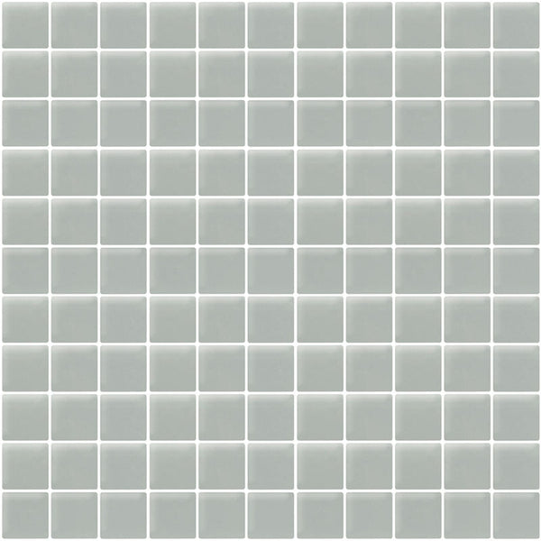 COLOR PALETTE GRAY CLOUD GLOSS 11.8x11.8 glass Mosaic Tile.