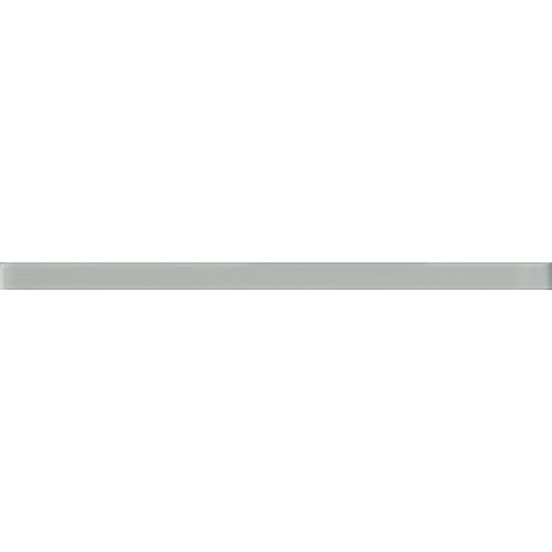 COLOR PALETTE GRAY CLOUD GLOSS FLAT LINER glass Mosaic Tile.