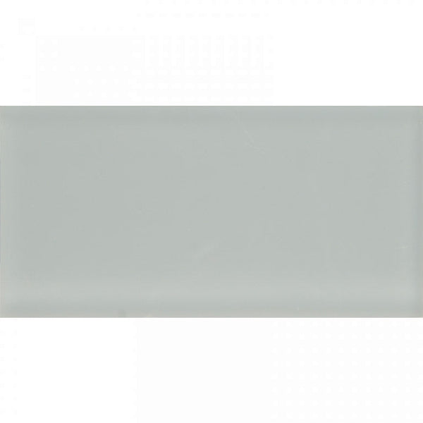 COLOR PALETTE GRAY CLOUD MATTE 3x6 glass Mosaic Tile.