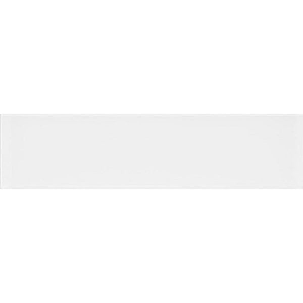 COLOR PALETTE MIRAGE WHITE 4x16 GLOSS glass Mosaic Tile.
