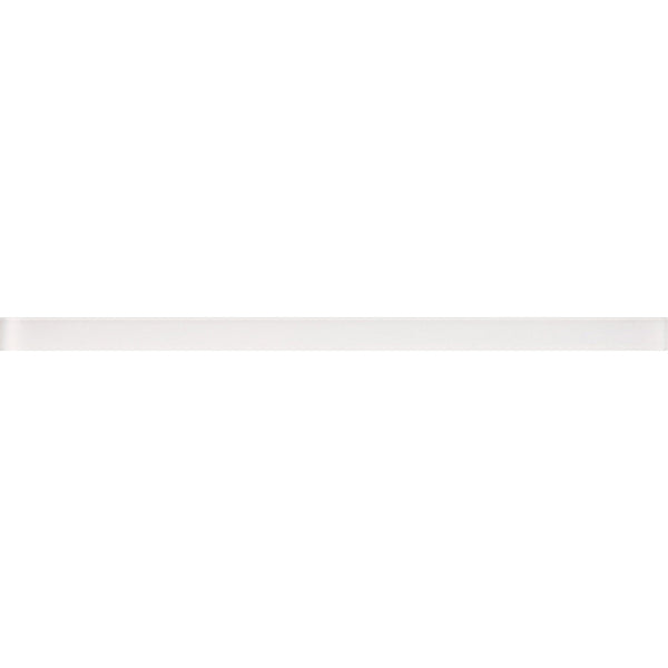 COLOR PALETTE MIRAGE WHITE MATTE FLAT LINER glass Mosaic Tile.