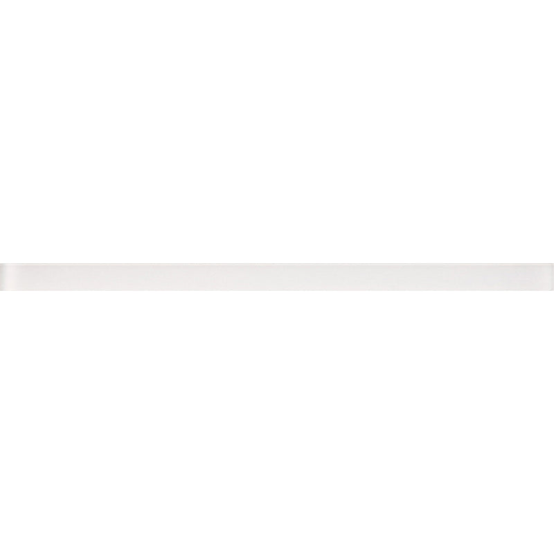 COLOR PALETTE MIRAGE WHITE MATTE FLAT LINER glass Mosaic Tile.