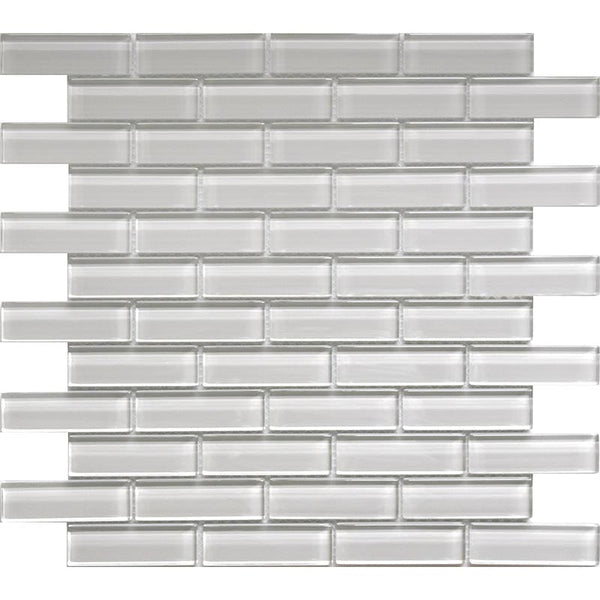 COLOR PALETTE SUGAR COOKIE 1x3 BRICK GLOSS glass Mosaic Tile.